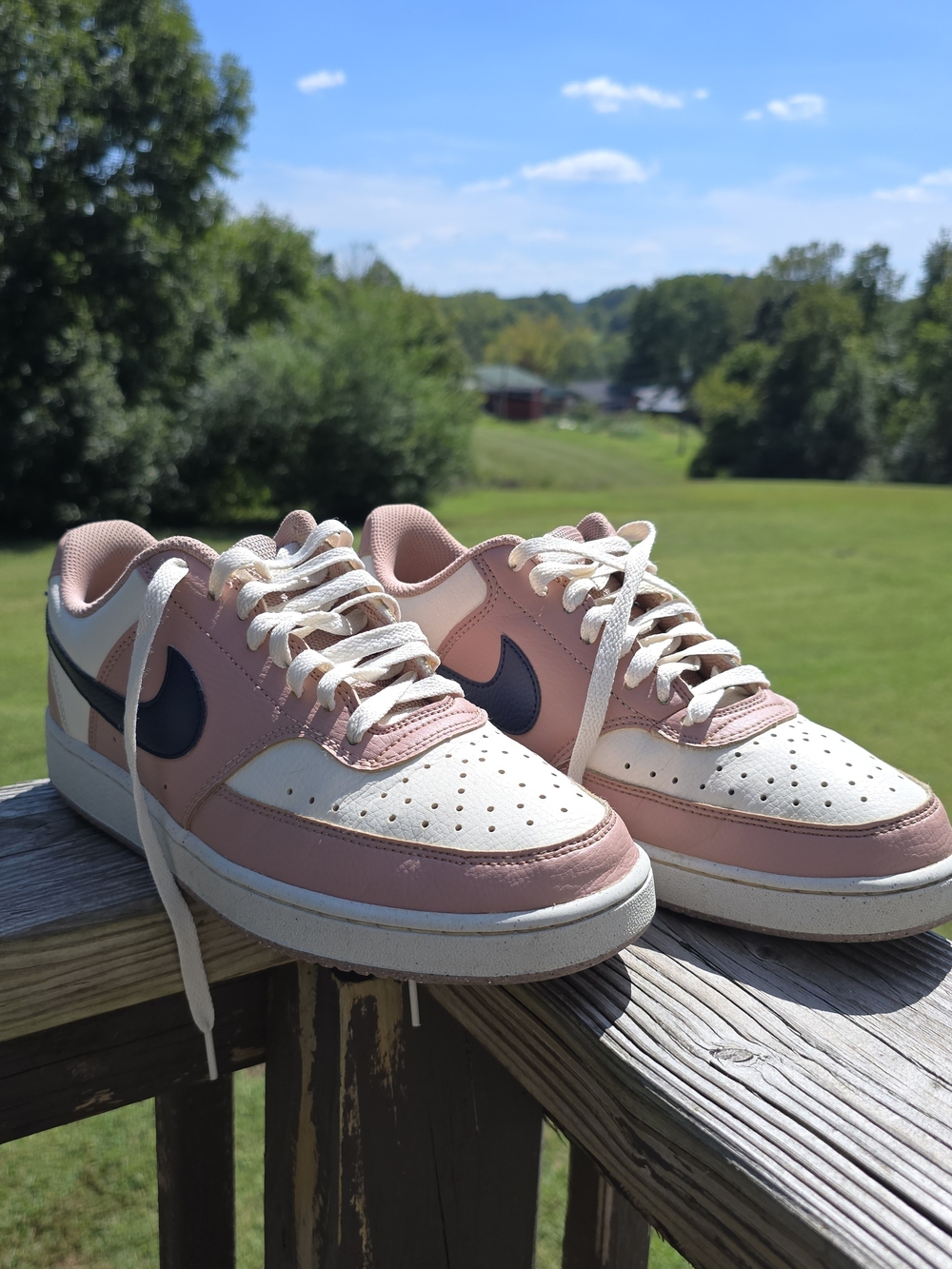 Nike Court Vision Low  Particle Pink/ Midnight Navy Womens Size 10
